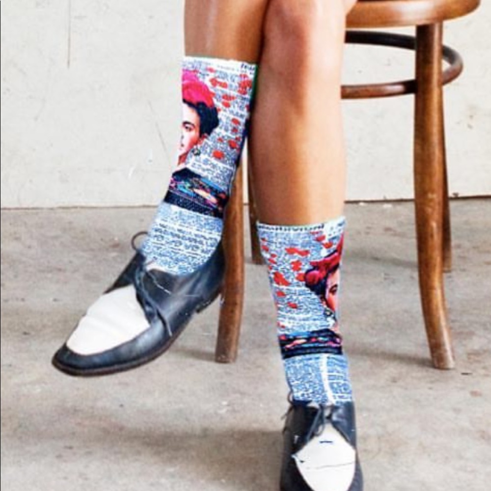 Frida Kahlo ARTNWORDZ wearable art socks 6-12